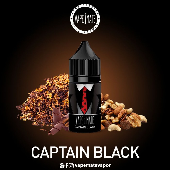 Vape Mate Captain Black 30 ML Salt Likit