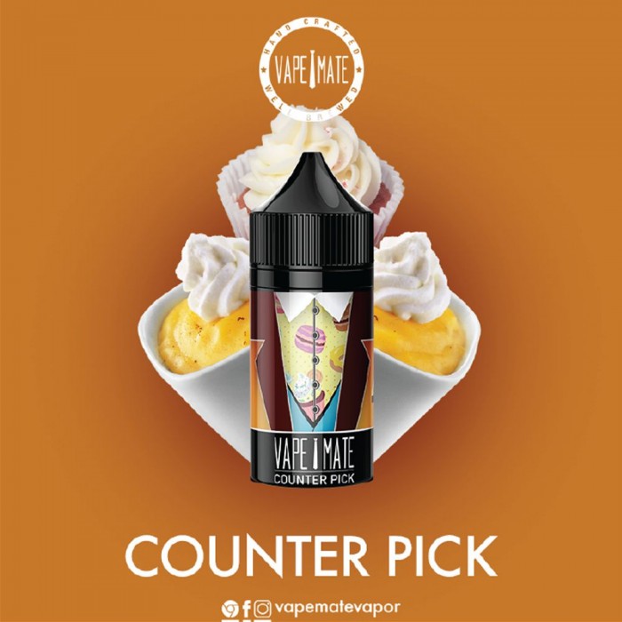 Vape Mate Counter Pick 30 ML Likit  en uygun fiyatlar ile vapematelikit.com da! Vape Mate Counter Pick 30 ML Likit özellikleri, fiyatı, incelemesi, yorumları ve taksit seçenekleri için hemen tıklayın!