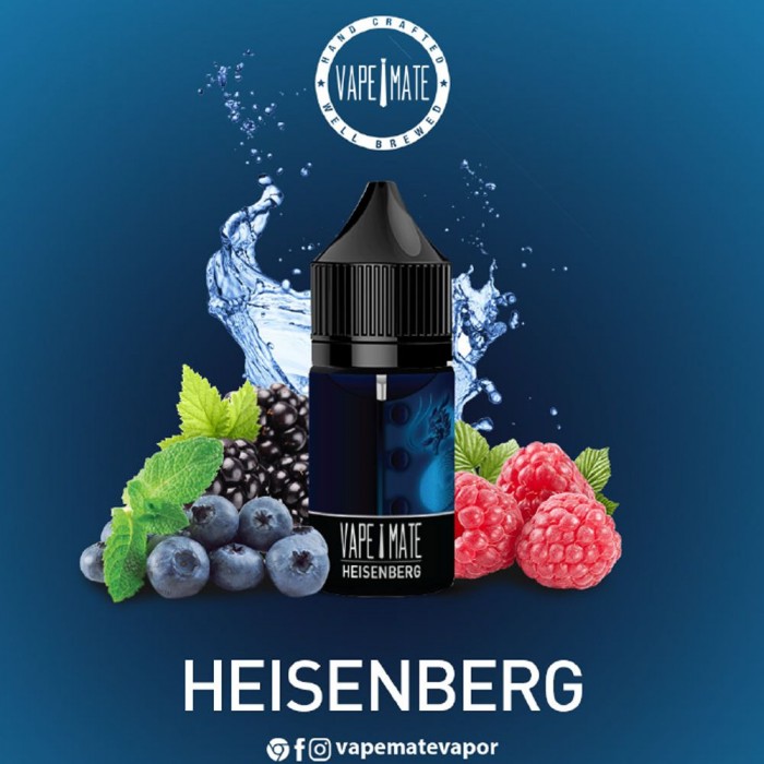 Vape Mate Heisenberg 30 ML Salt Likit  en uygun fiyatlar ile vapematelikit.com da! Vape Mate Heisenberg 30 ML Salt Likit özellikleri, fiyatı, incelemesi, yorumları ve taksit seçenekleri için hemen tıklayın!