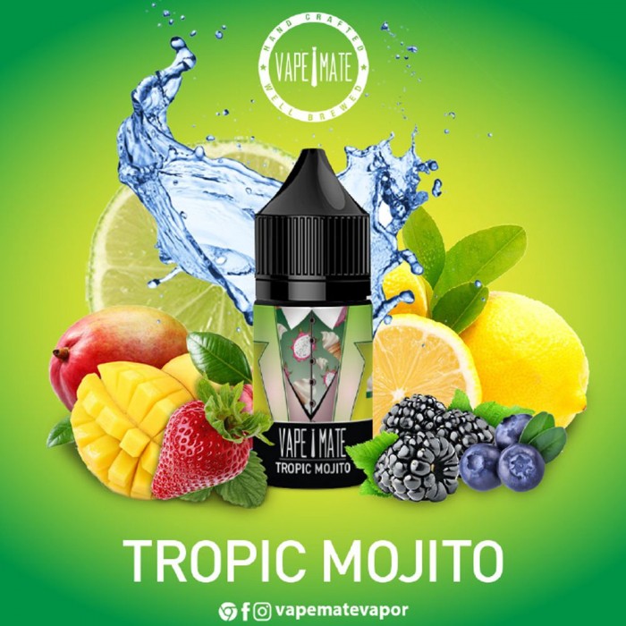 Vape Mate Tropic Mojito 30 ML Salt Likit  en uygun fiyatlar ile vapematelikit.com da! Vape Mate Tropic Mojito 30 ML Salt Likit özellikleri, fiyatı, incelemesi, yorumları ve taksit seçenekleri için hemen tıklayın!
